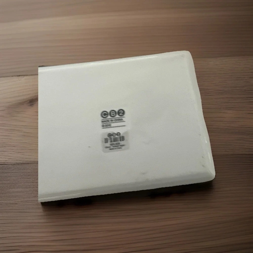 Crate & Barrel CB2 OLIVER FOOTBALL, 2012 Rectangle Appetizer Plate 6.5